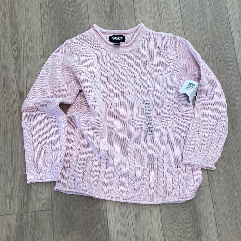 Designer Originals Studio sweater, size S, NWT